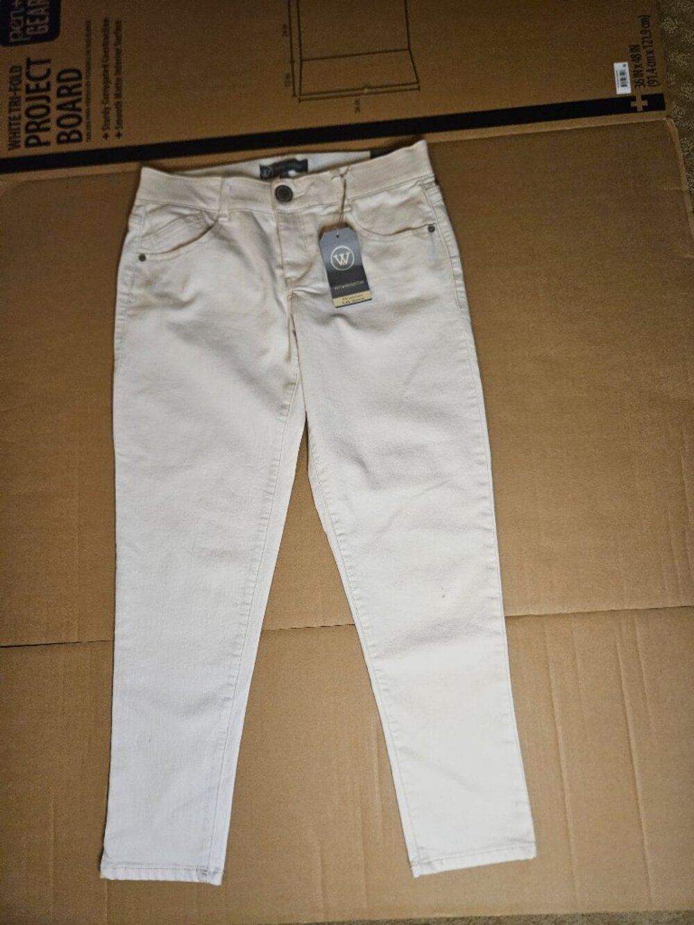 Wit & Wisdom Khaki Ankle Pants With Ab Solution Slimming Panels Size 6P - Picture 7 of 8